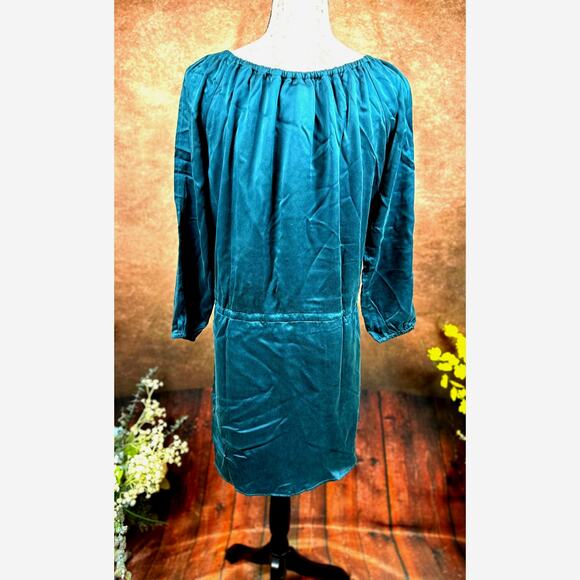 Chaser Silk Charmeuse Mini Dress - Evergreen - size M - Picture 7 of 9